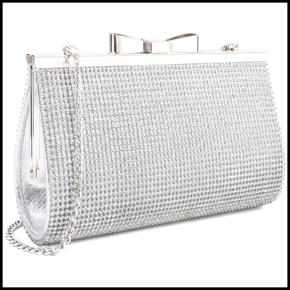 Sparkling Crystal Evening Clutch Elegant Formal Prom Wedding Party Rhinestone